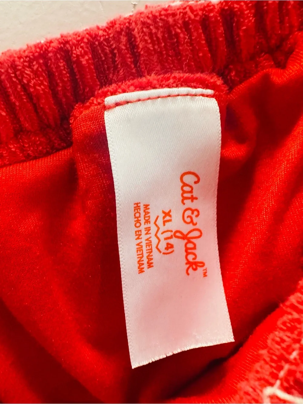 Cat & Jack Red Smocked Knot-Shoulder Sundress